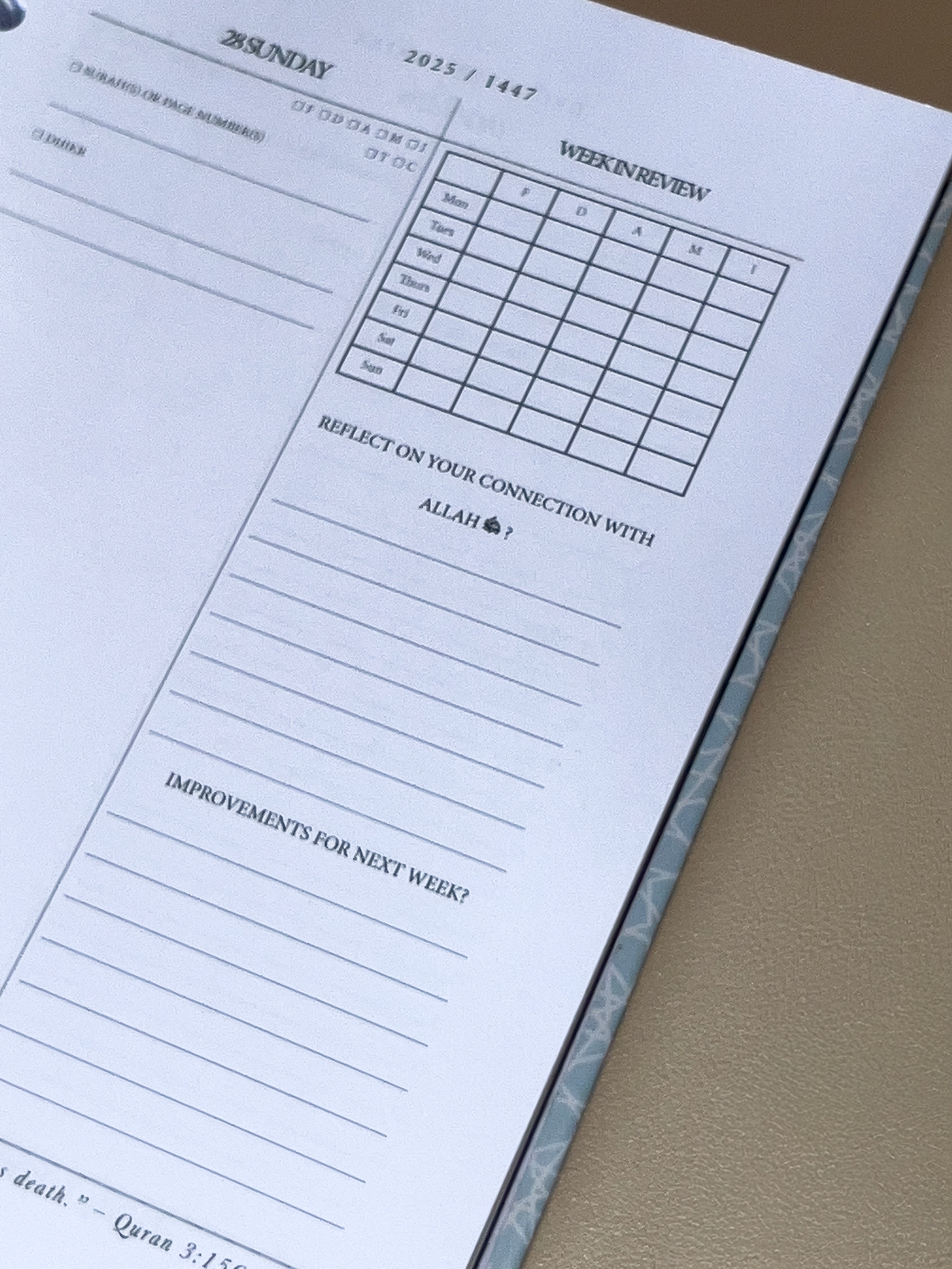 Daily Mid-Year Planner (Sept 2025 - Aug 2026)